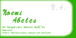 noemi abeles business card
